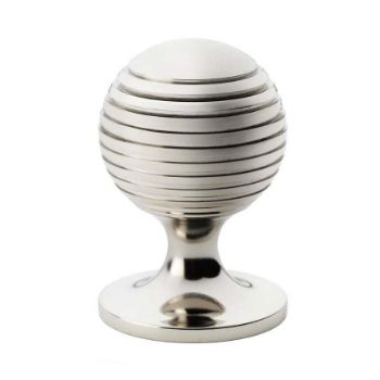 Alexander and Wilks Caesar Cupboard Knob on Round Rose - AW832-PN 