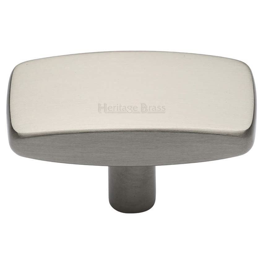 Rectangular Cabinet Knob in Satin Nickel - C3384-SN