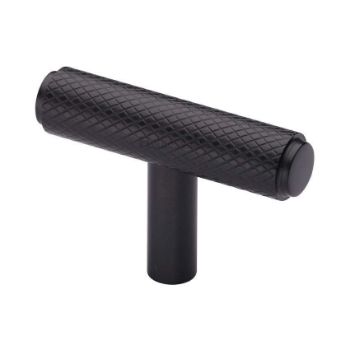 Knurled T-Bar Cabinet Knob in Matt Bronze - C4415-MB