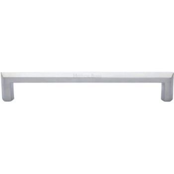 Hex Profile Cabinet Pull Handle in Satin Chrome - C4473-SC