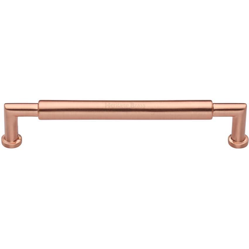 Bauhaus Round Cabinet Pull Handle in Satin Rose Gold - C0319-SRG