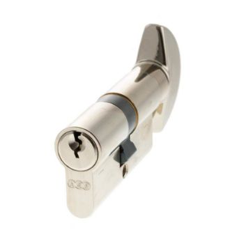 AGB Euro Profile 5 Pin Turn and Release Cylinder - Polished Nickel 