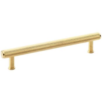 Alexander and Wilks Crispin Knurled T-bar Cupboard Pull Handle - Satin Brass PVD Finish - AW809-SBPVD