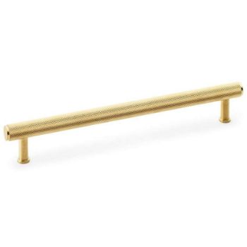 Alexander and Wilks Crispin Knurled T-bar Cupboard Pull Handle - Satin Brass PVD Finish - AW809-SBPVD