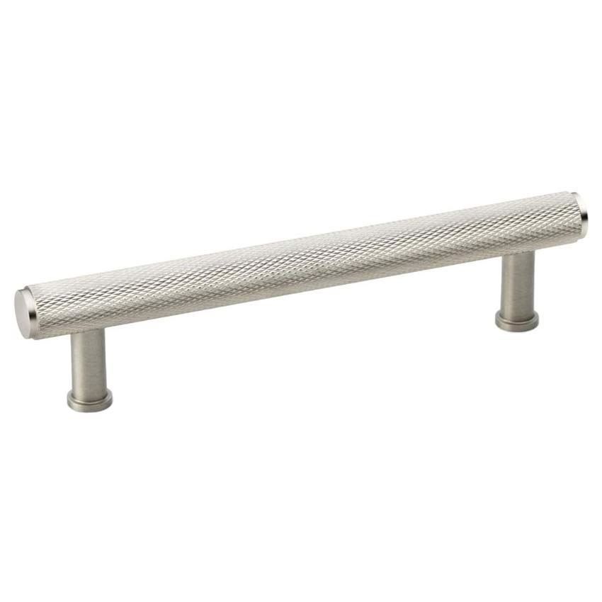 Alexander and Wilks Crispin Knurled T-bar Cupboard Pull Handle - Satin Nickel Finish - AW809-SN 