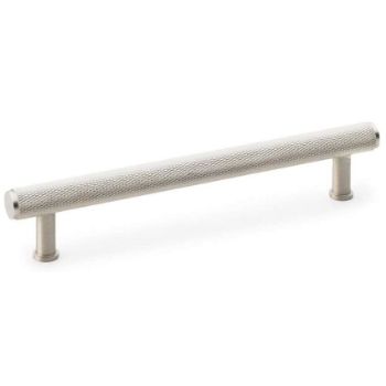 Alexander and Wilks Crispin Knurled T-bar Cupboard Pull Handle - Satin Nickel Finish - AW809-SN 