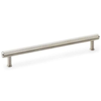 Alexander and Wilks Crispin Knurled T-bar Cupboard Pull Handle - Satin Nickel Finish - AW809-SN 