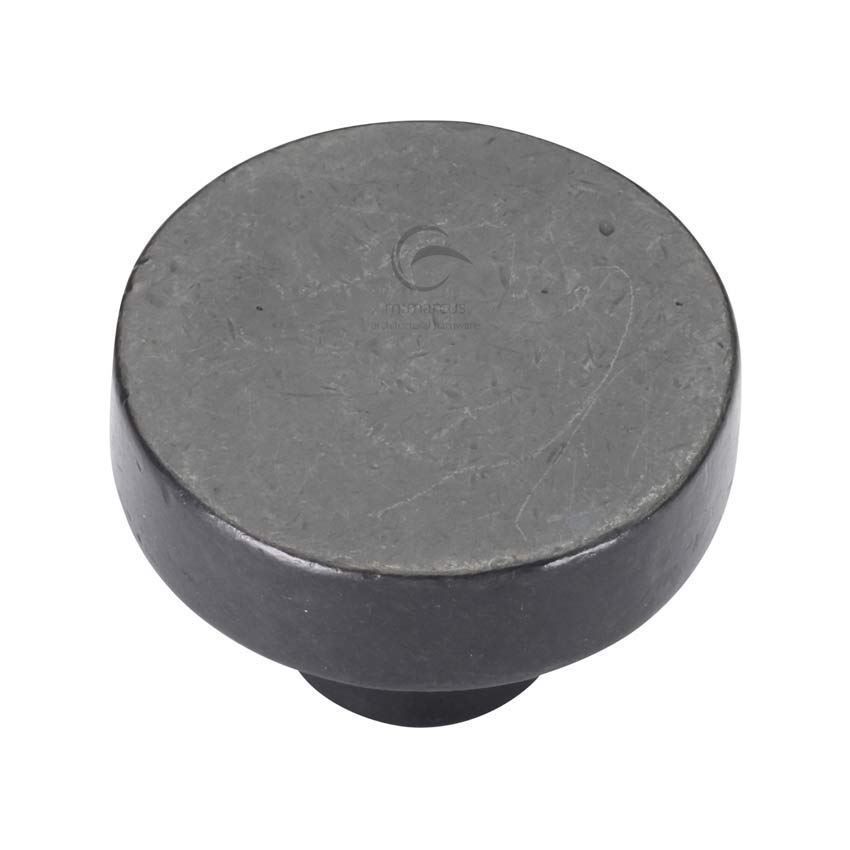 Rustic Bronze Round Disc Cabinet Knob - RDB3880