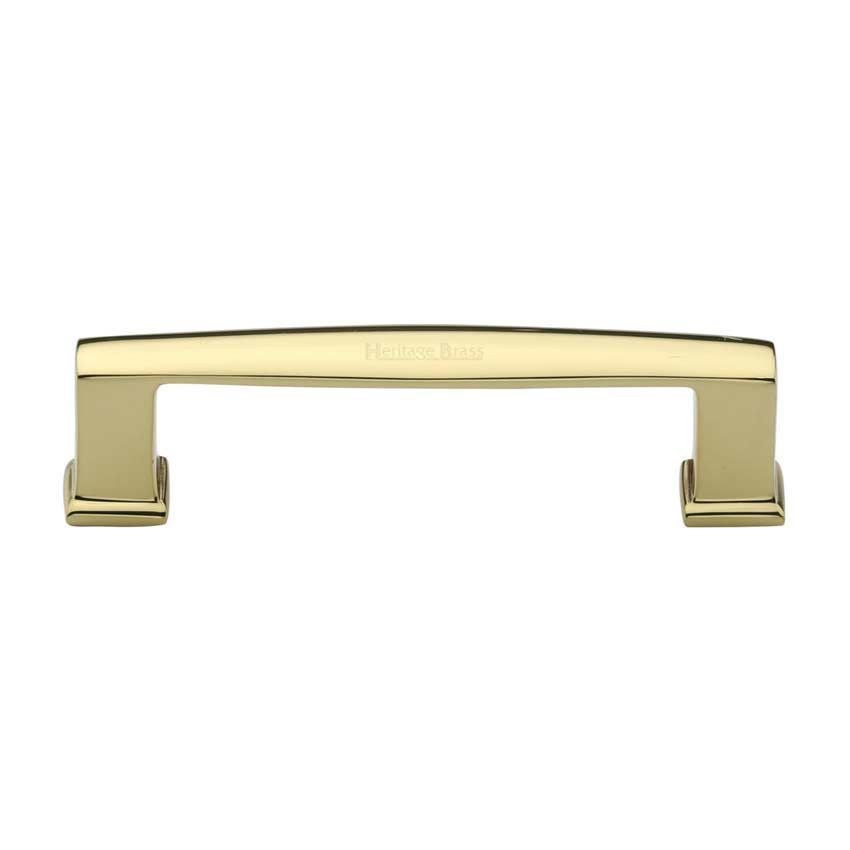 Vintage Cabinet Pull Handle in Polished Brass - C4384-PB