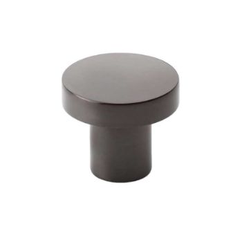 Alexander and Wilks Hanover Plain Cupboard Knob in Dark Bronze - AW821-DBZ 