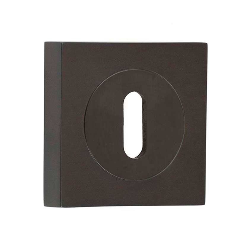 Burlington Standard Profile Escutcheon on a Plain Square Rose - Dark Bronze - BUR60DB BUR171DB 