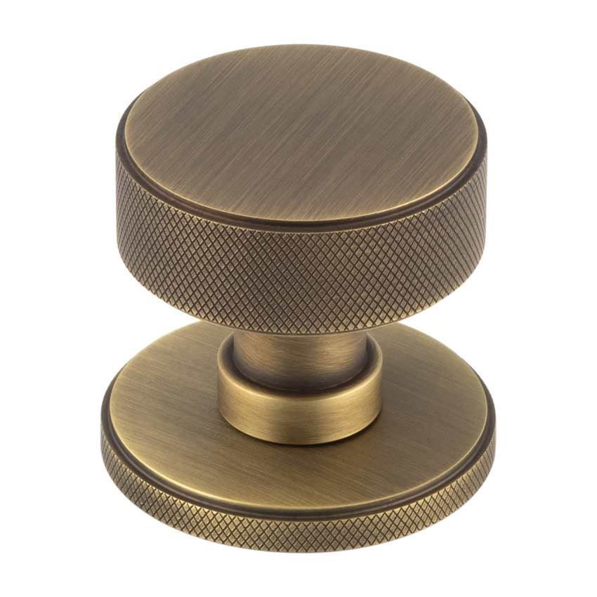 Westbourne Knurled Mortice Door Knob - BUR102AB