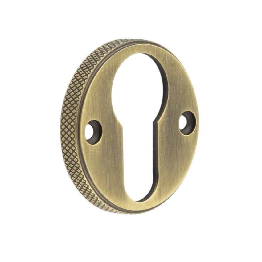 Westbourne Knurled Euro Profile Escutcheon - BUR181AB 