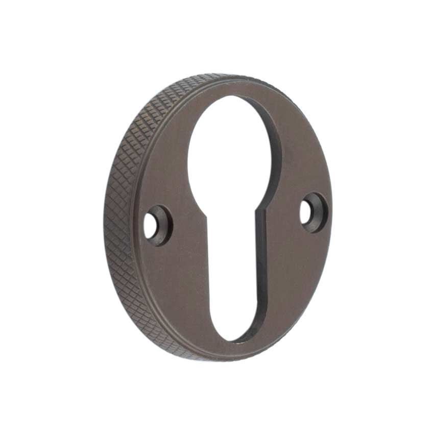 Westbourne Knurled Euro Profile Escutcheon - BUR181DB