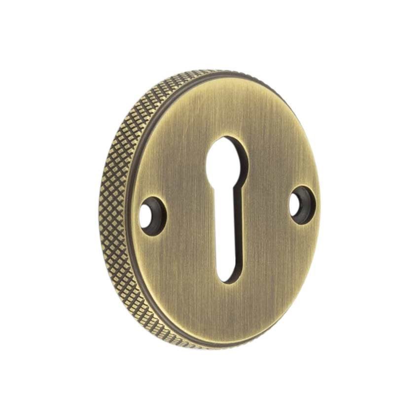 Westbourne Knurled Standard Profile Escutcheon - BUR182AB 