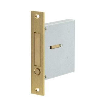 Sliding Door Edge Pull in Satin Brass - JV820SB 