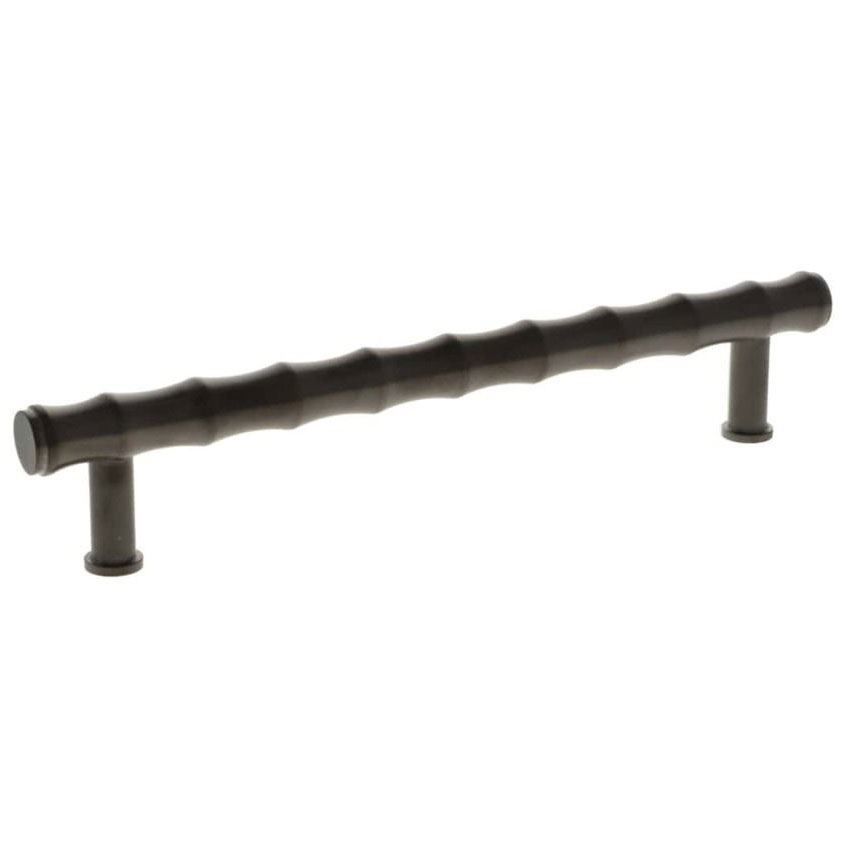 Bamboo T-bar Pull Handle in PVD Dark Bronze - AW809B-160-DBZPVD