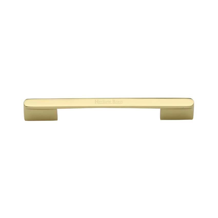 Bridge Cabinet Pull Handle in Polished Brass - C3684-PB