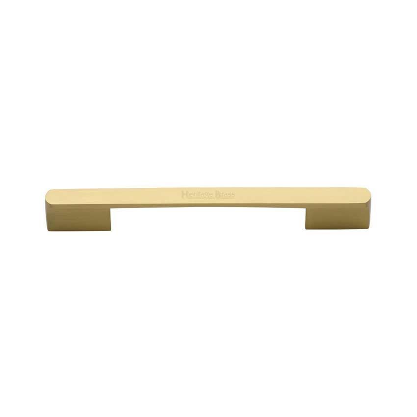 Bridge Cabinet Pull Handle in Satin Brass - C3684-SB