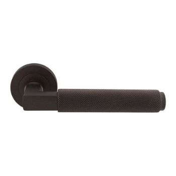 Terazzo Lever on a Round Rose in Matt Bronze - EUL060MBRZ 