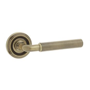 Jedo Elise Door Handle - Antique Brass - JV650AB 