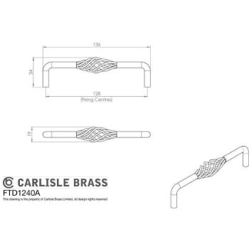 Steel Cage Fixed Cabinet Handle - FTD1240AAS