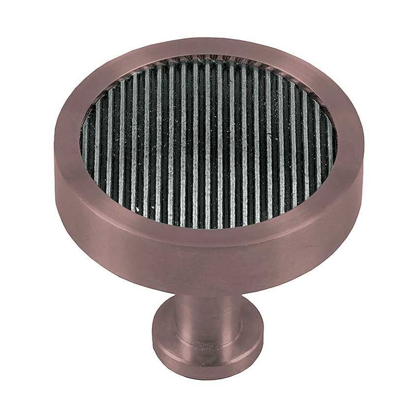 Immix Reeded Bronze Cabinet Door Knob - IMX2006-BR