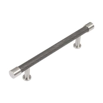 Immix Knurled Stainless Steel Cabinet Pull Handle 128mm Centres - IMX1001-S