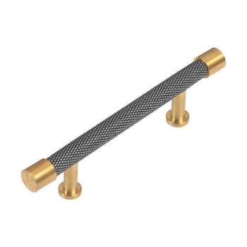 Immix Knurled Antique Gold Cabinet Pull Handle 64mm centres - IMX1001-G