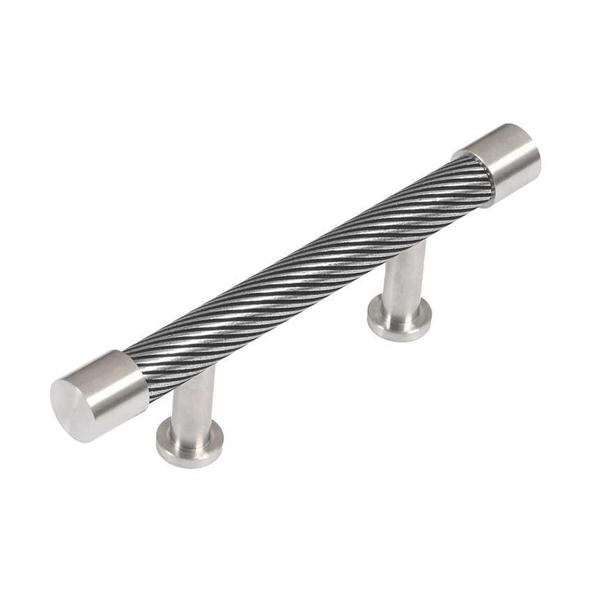 Immix Spiral Stainless Steel Cabinet Pull Handle  64mm centres- IMX3001-S