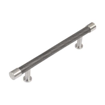 Immix Spiral Stainless Steel Cabinet Pull Handle  128mm centres- IMX3003-S