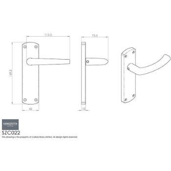 Picture of Dos Latch Door Handle - Szc022Sc