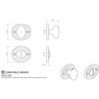 Picture of Oval Ribbed Turn and Release - AQ133CP