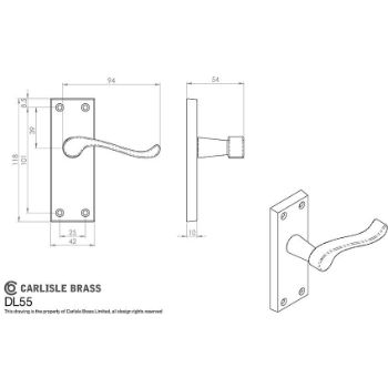 Picture of Victorian Scroll Door Handles - DL55SC