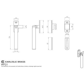 Picture of Round Casement Fastener - WF21SSS