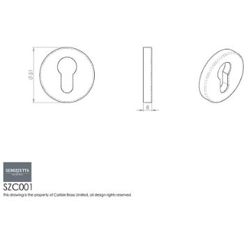 Picture of Serozzetta Euro Escutcheon - SZC001CP