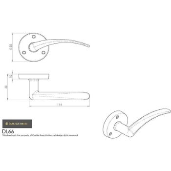 Picture of WING Door Handle - DL66SC