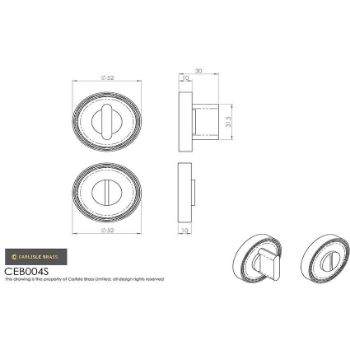 Picture of TURN AND RELEASE ON ROUND ROSE- CEB004SB