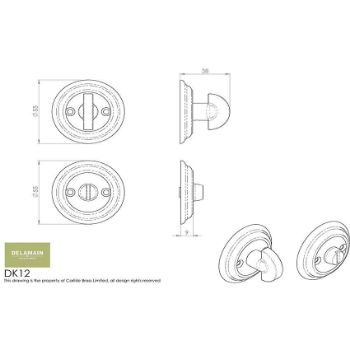 Picture of Delamain Large Turn & Release (55mm) - DK12