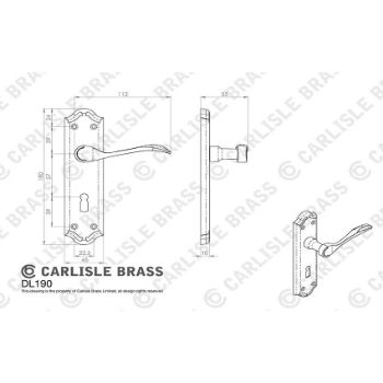 Picture of Madrid Lock Handle - DL190SC