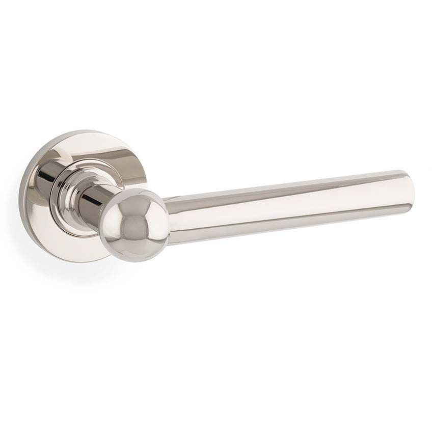 Picture of Alexander & Wilks Siskin Lever on Rose In Polished Nickel PVD - AW250-PNPVD