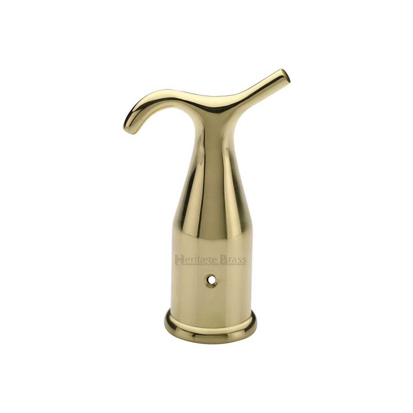 Picture of Heritage Brass Pole Hook  In Polished Brass - V1116-PB