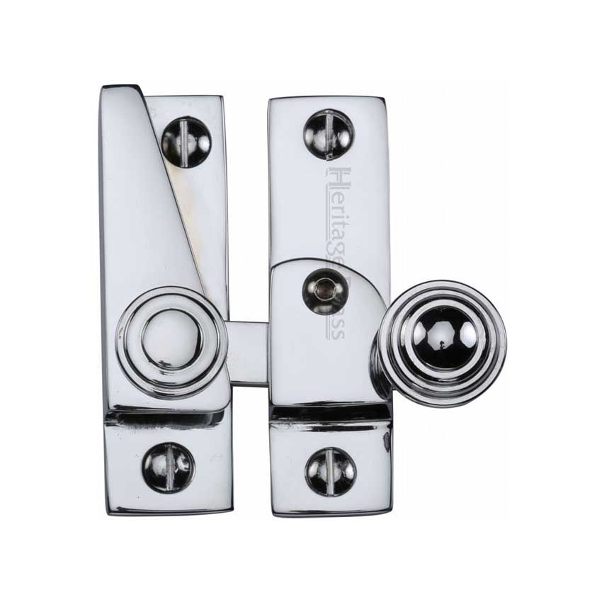 Picture of Heritage Brass Lockable Sash Fastener In Polished Chrome - V1104L-PC