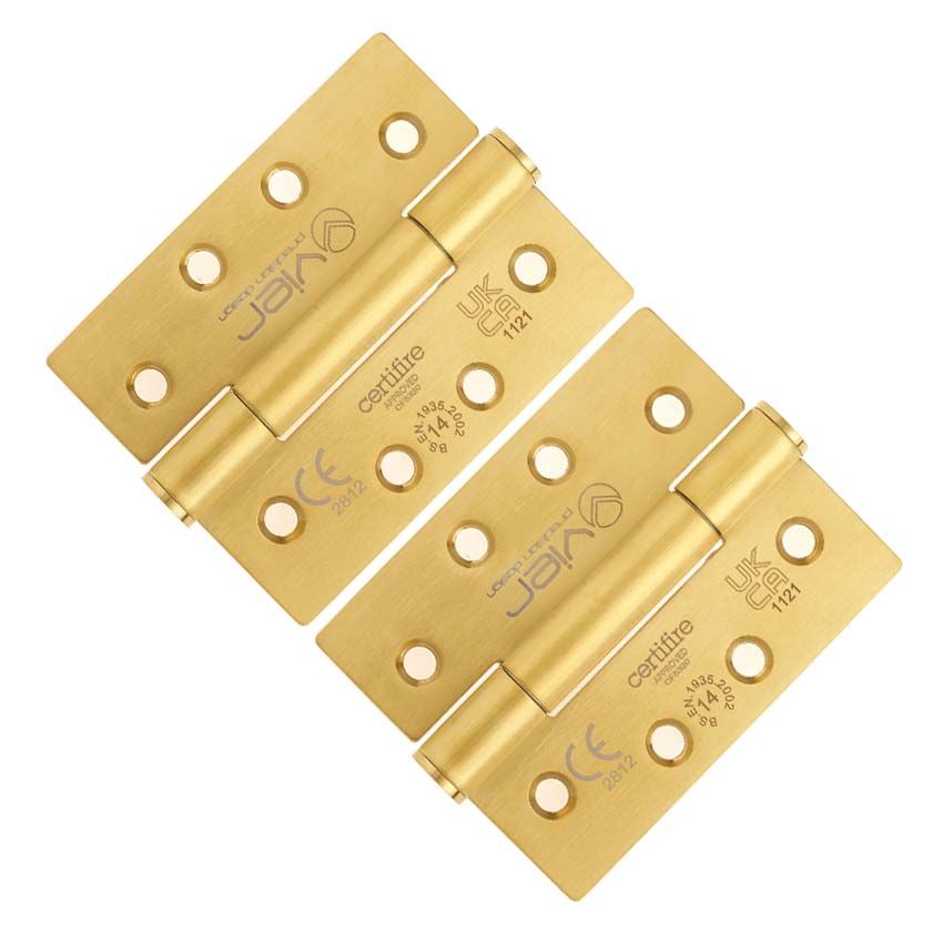 Picture of Grade 14 High Performance Concealed Bearing Hinge - PVD Satin Brass - VHC243-PVDSB