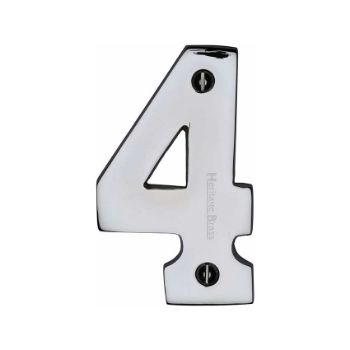 Picture of 76mm Door Numerals In Polished Chrome- C1566PC