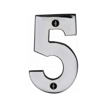 Picture of 76mm Door Numerals In Polished Chrome- C1566PC