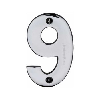 Picture of 76mm Door Numerals In Polished Chrome- C1566PC