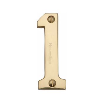 Picture of 76mm Door Numerals In Polished Brass - C1566PB