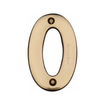 Picture of 76mm Door Numerals In Polished Brass - C1566PB