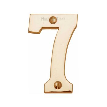 Picture of 76mm Door Numerals In Polished Brass - C1566PB